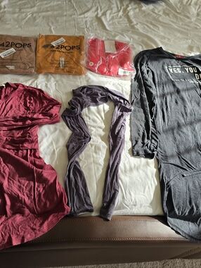 7 Pieces Tight Long Sleeve Tops